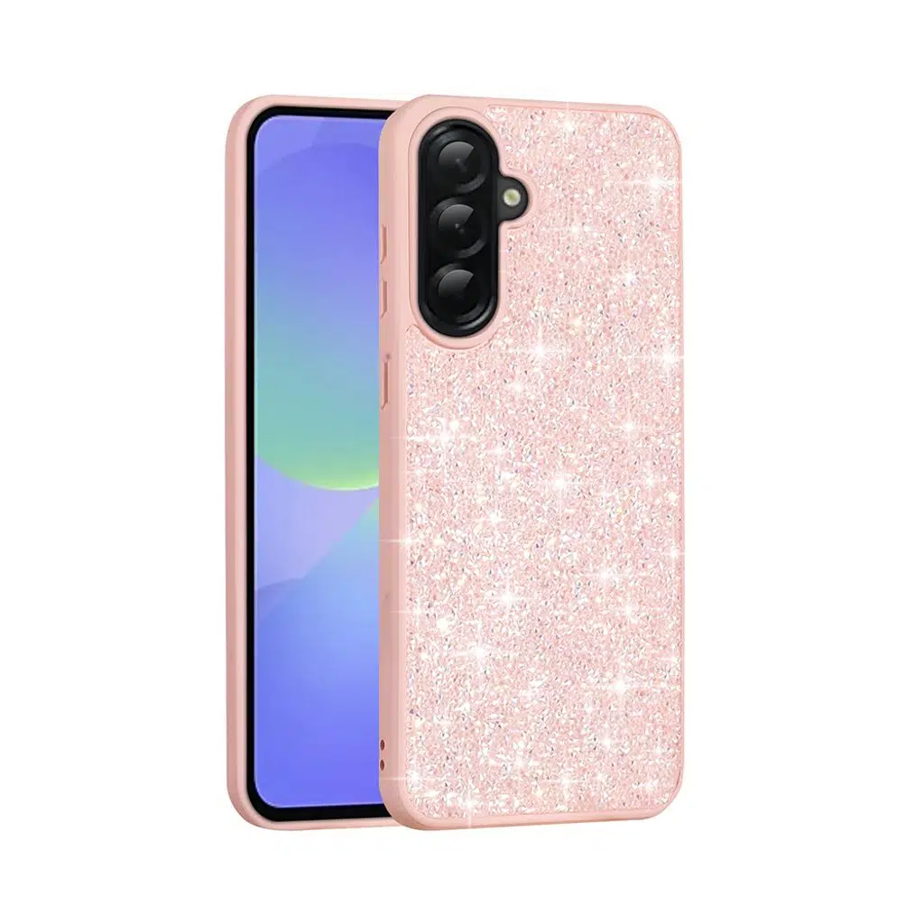 Samsung Galaxy A56 Kılıf Parlak Taşlı Tasarım Pırlanta Kapak