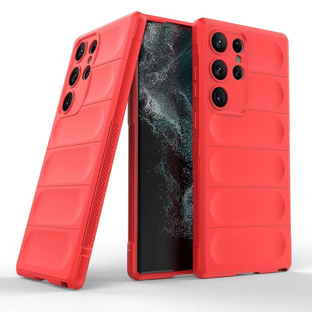 Samsung Galaxy S23 Ultra Kılıf Esnek TPU Oyuklu Arka Yüzey Tasarımlı Etnik Silikon Kapak