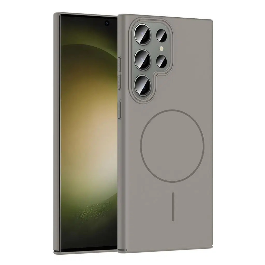 Samsung Galaxy S23 Ultra Kılıf M-safe Şarj Özellikli Ruby Sert Kapak