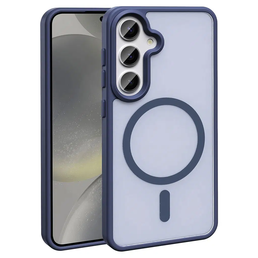 Samsung Galaxy S24 FE Kılıf M-safe Şarj Özellikli Mat Arka Yüzey Sio Kapak