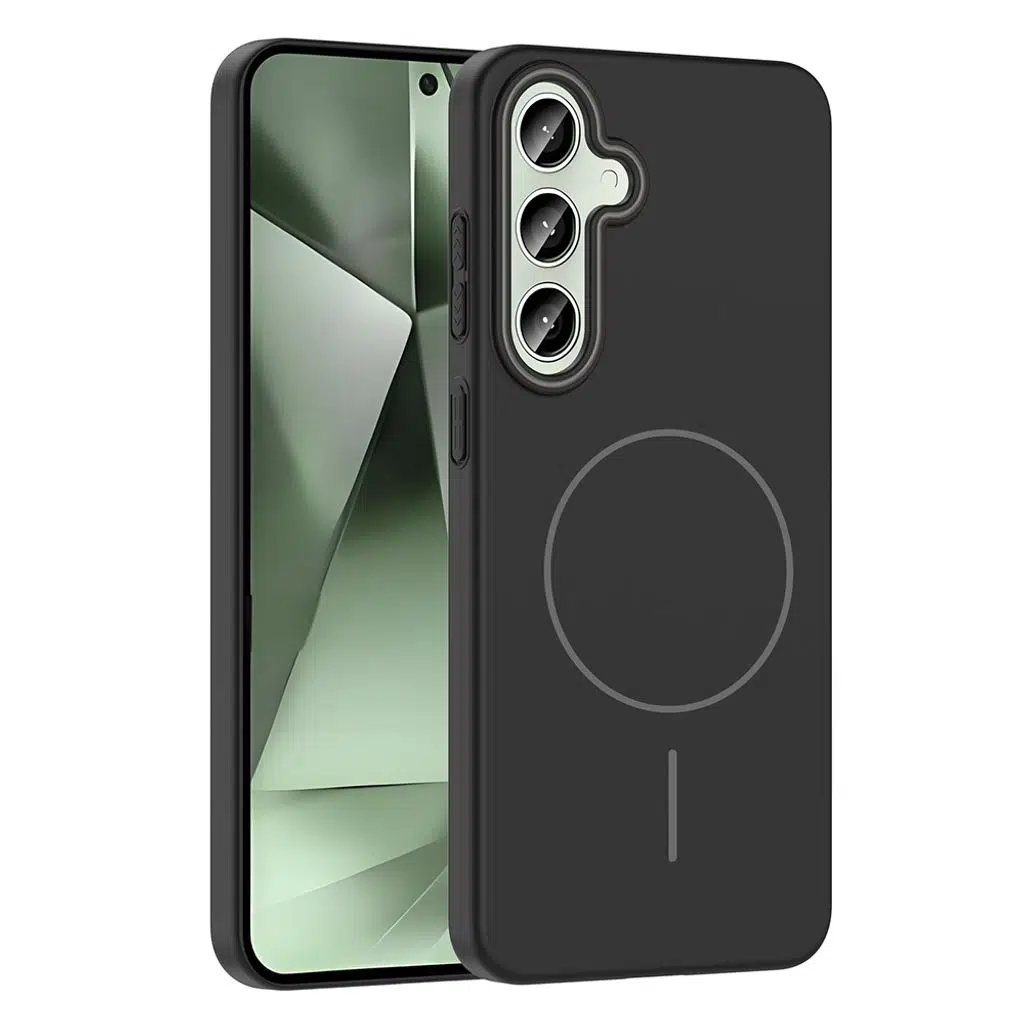 Samsung Galaxy S24 FE Kılıf M-safe Şarj Özellikli Ruby Sert Kapak