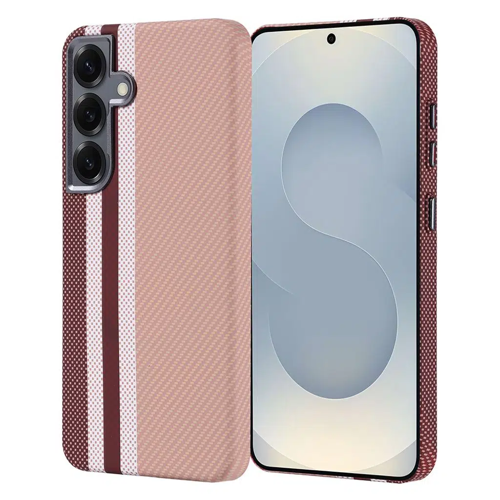 Samsung Galaxy S24 Kılıf M-safe Şarj Özellikli Karbon Fiber Görünümlü Nekst Kapak