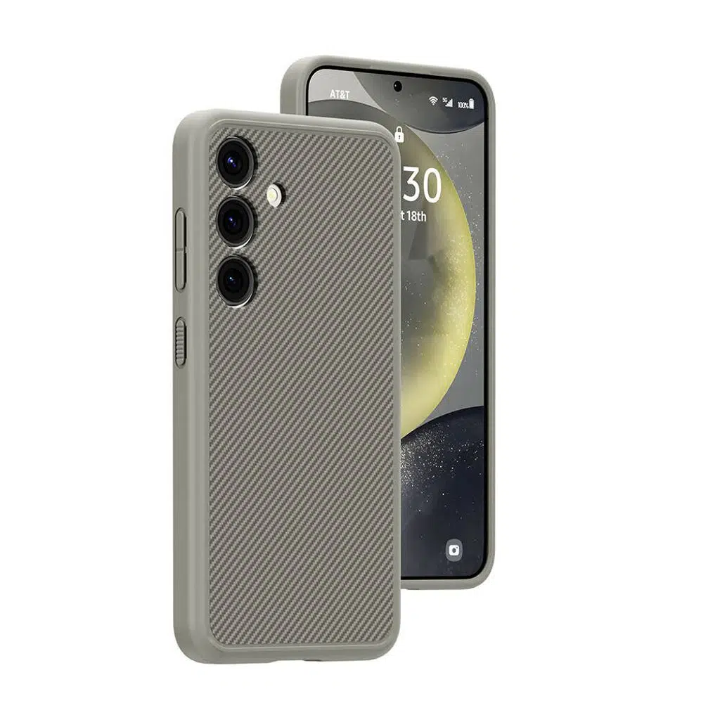 Samsung Galaxy S24 Kılıf M-safe Şarj Özellikli Karbon Fiber Görünümlü T-Karbon Kapak