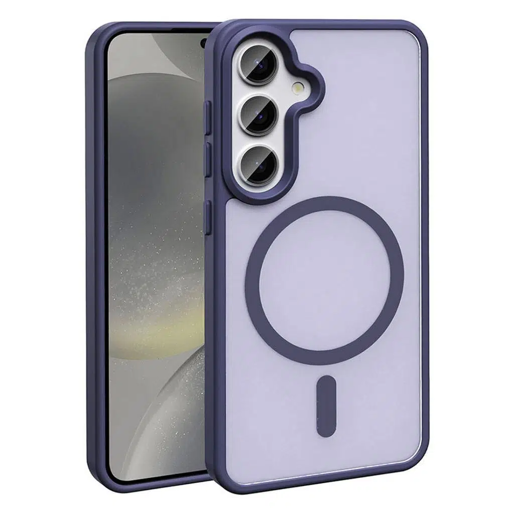 Samsung Galaxy S24 Kılıf M-safe Şarj Özellikli Mat Arka Yüzey Sio Kapak