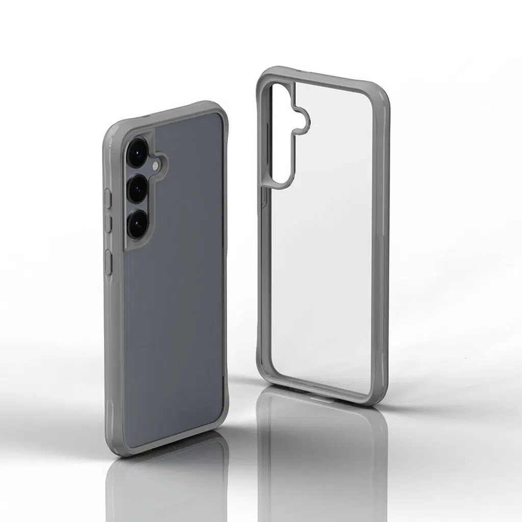 Samsung Galaxy S24 Kılıf Şeffaf Sert PC Arka Yüzey Tasarımlı Edo Kapak