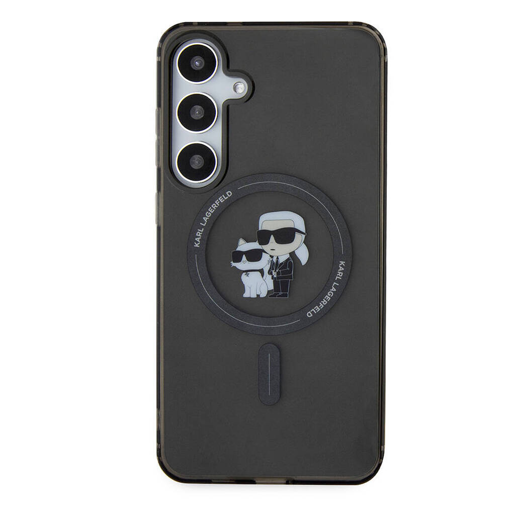 Karl & Choupette IML Samsung Galaxy S24 Plus Magsafe Uyumlu Pattern Kılıf