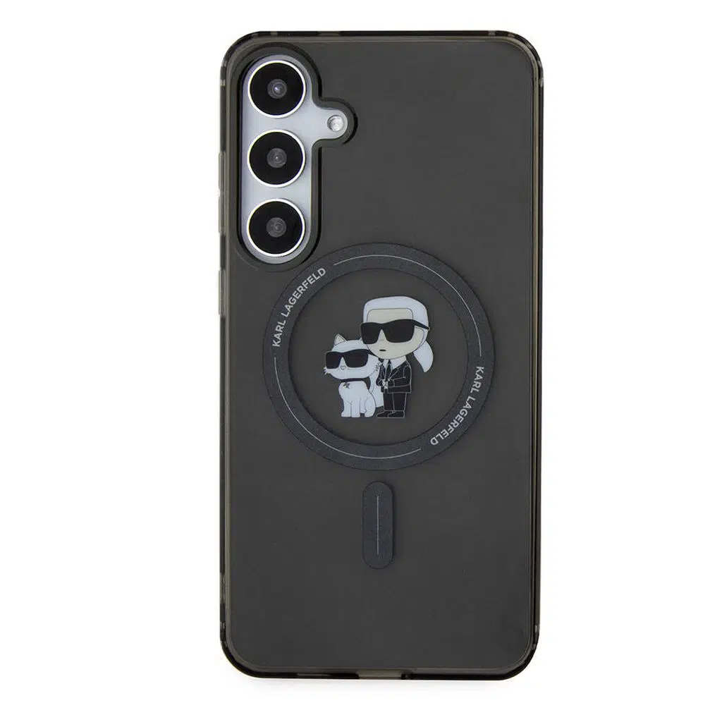 Karl & Choupette IML Samsung Galaxy S24 Plus Magsafe Uyumlu Pattern Kılıf