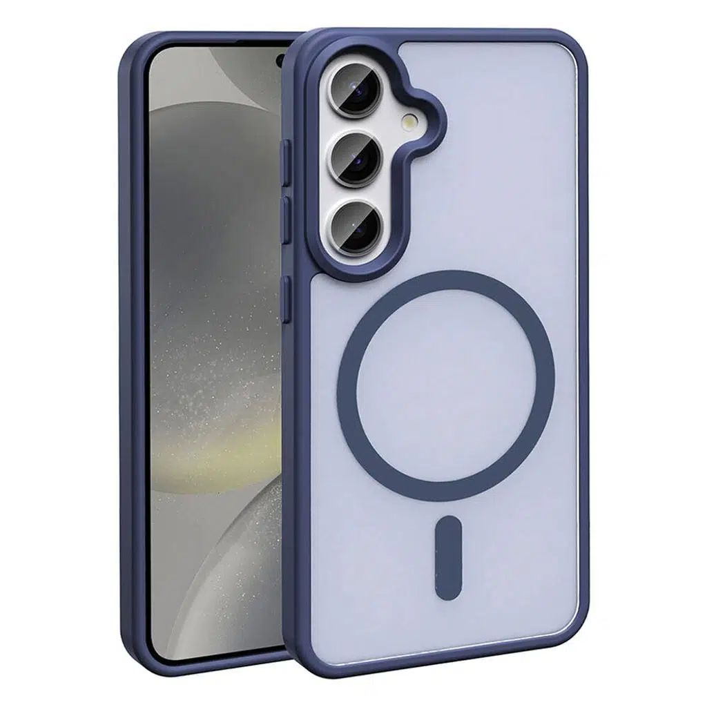 Samsung Galaxy S24 Plus Kılıf M-safe Şarj Özellikli Mat Arka Yüzey Sio Kapak