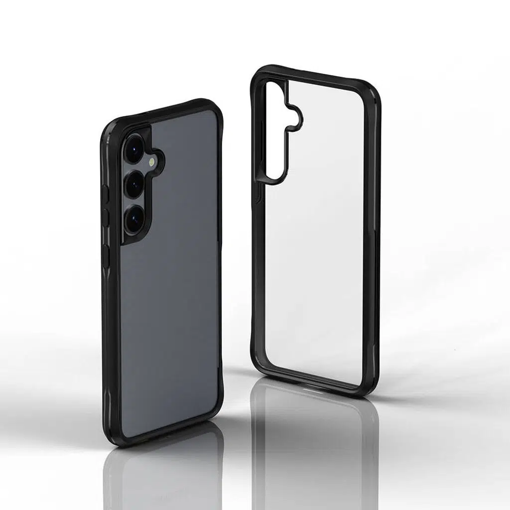 Samsung Galaxy S24 Plus Kılıf Şeffaf Sert PC Arka Yüzey Tasarımlı Edo Kapak