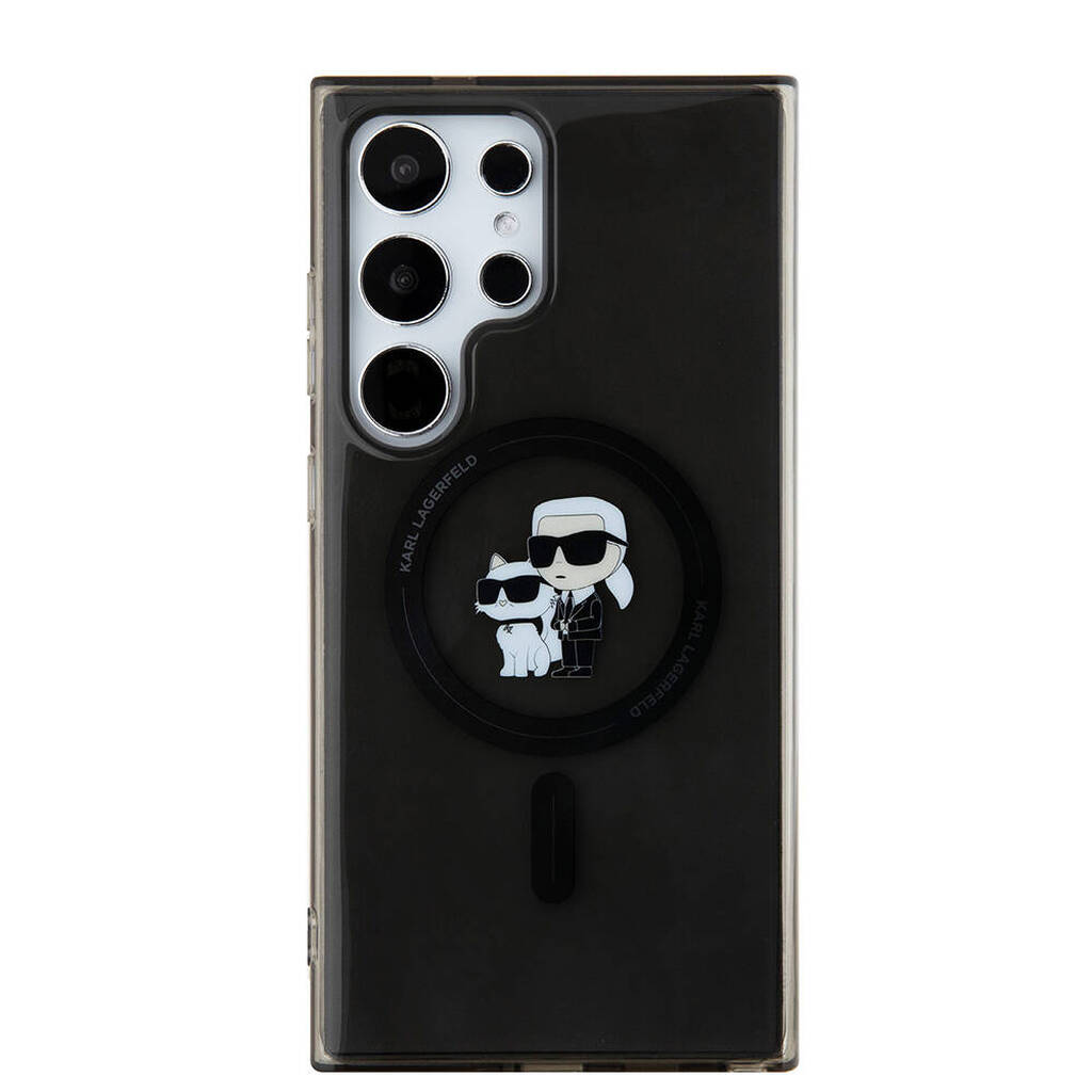 Karl & Choupette IML Samsung Galaxy S24 Ultra Magsafe Pattern Kılıf
