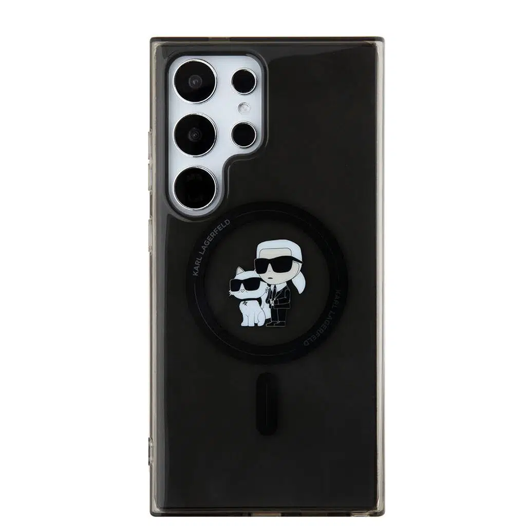 Karl & Choupette IML Samsung Galaxy S24 Ultra Magsafe Pattern Kılıf