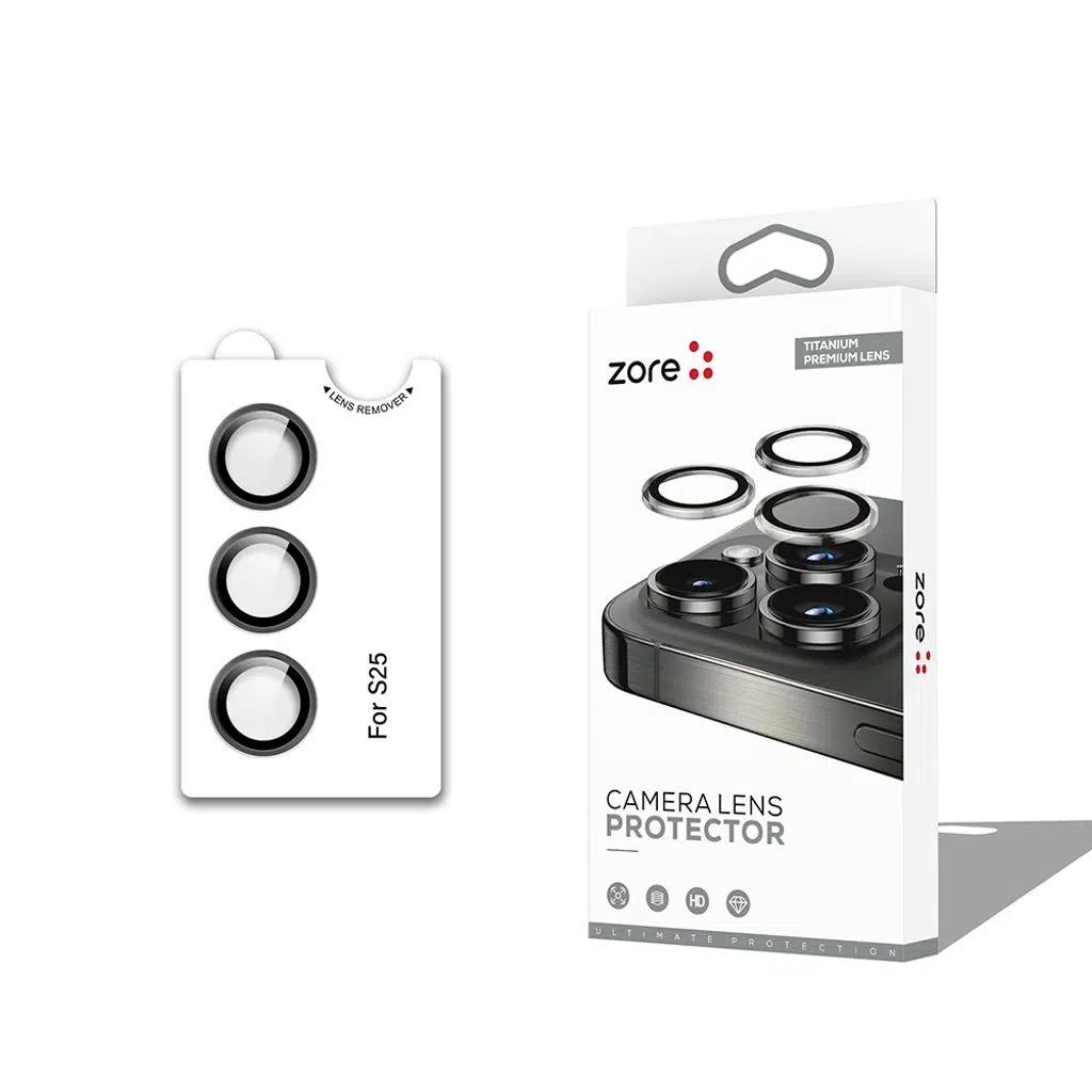 Samsung Galaxy S25 CL-12 Premium Safir Parmak İzi Bırakmayan Anti-Reflective Kamera Lens Koruyucu