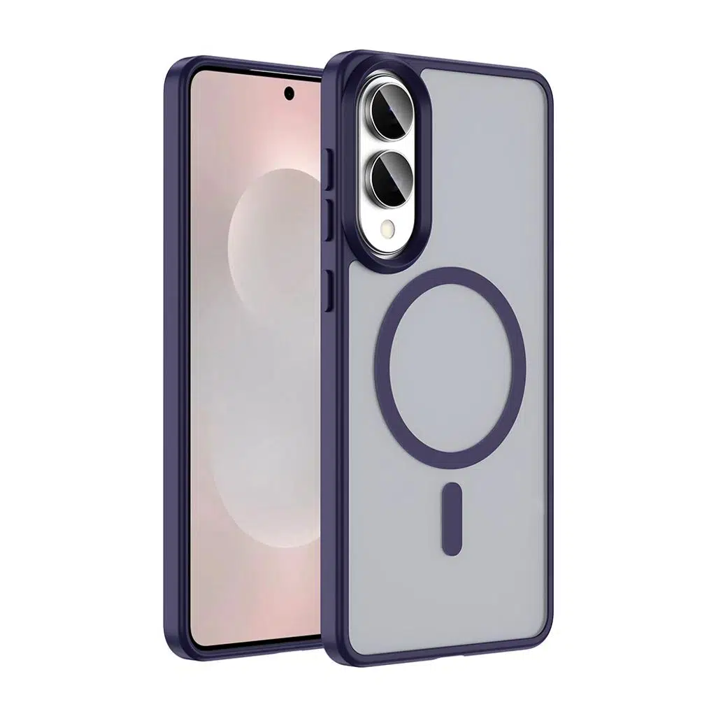 Samsung Galaxy S25 Edge Kılıf M-safe Şarj Özellikli Mat Arka Yüzey Sio Kapak