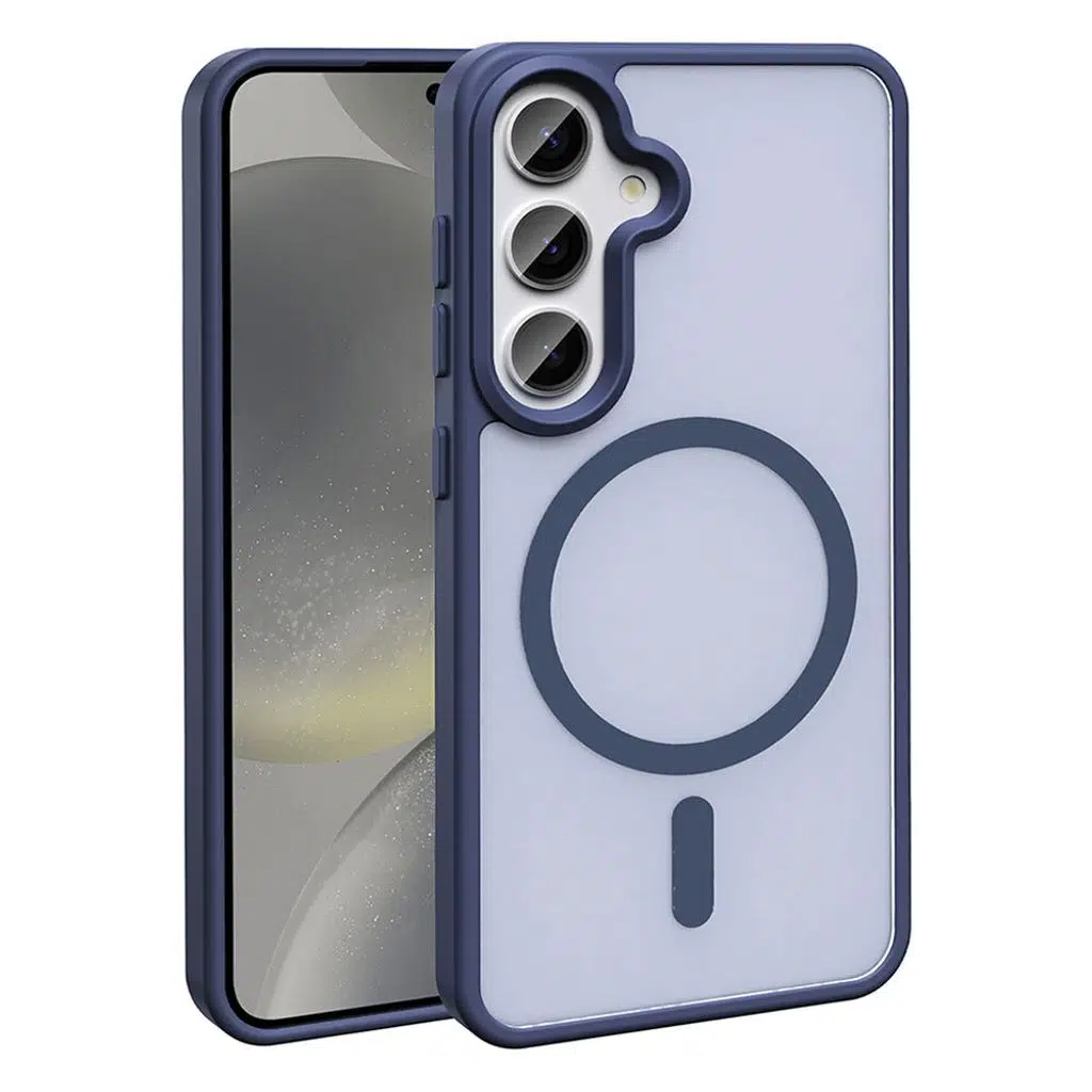 Samsung Galaxy S25 FE Kılıf M-safe Şarj Özellikli Mat Arka Yüzey Sio Kapak