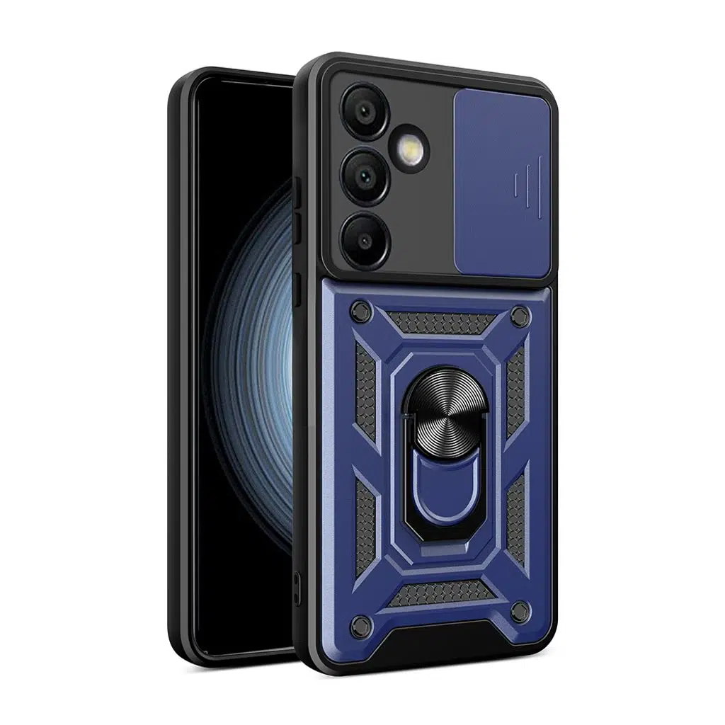 Samsung Galaxy S25 FE Kılıf Magnetik Standlı Kamera Korumalı Sürgülü Vega Kapak