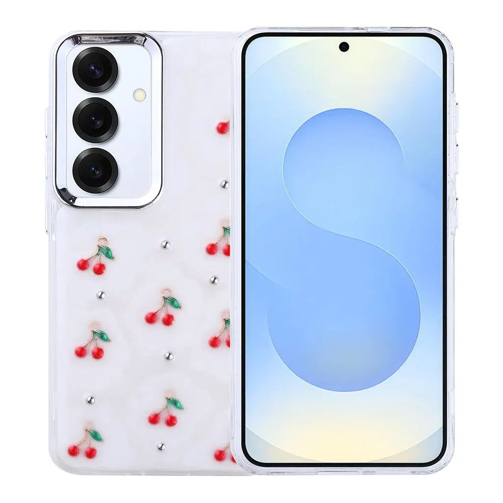 Samsung Galaxy S25 Plus Kılıf Airbag Tasarımlı Simli Şeffaf Kutup Kapak