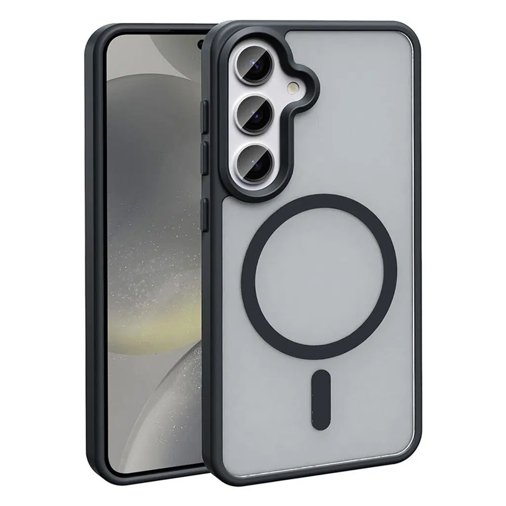 Samsung Galaxy S25 Plus Kılıf M-safe Şarj Özellikli Mat Arka Yüzey Sio Kapak