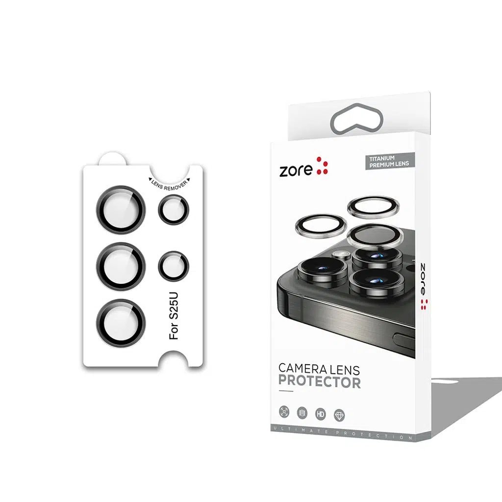 Samsung Galaxy S25 Ultra CL-12 Premium Safir Parmak İzi Bırakmayan Anti-Reflective Kamera Lens Koruyucu