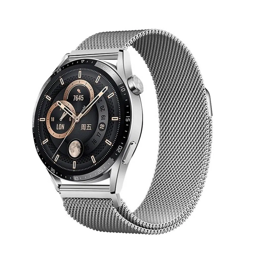 Samsung Galaxy Watch 46mm Band-12 22mm Metal Hasır Kordon