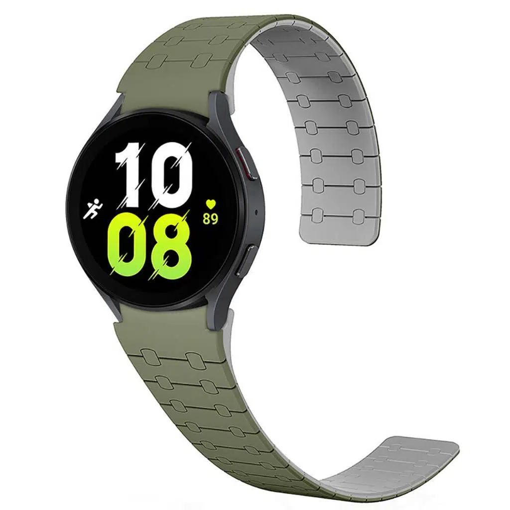 Samsung Galaxy Watch 5 44mm KD-111 20mm Çizgili Desenli Silikon Kordon