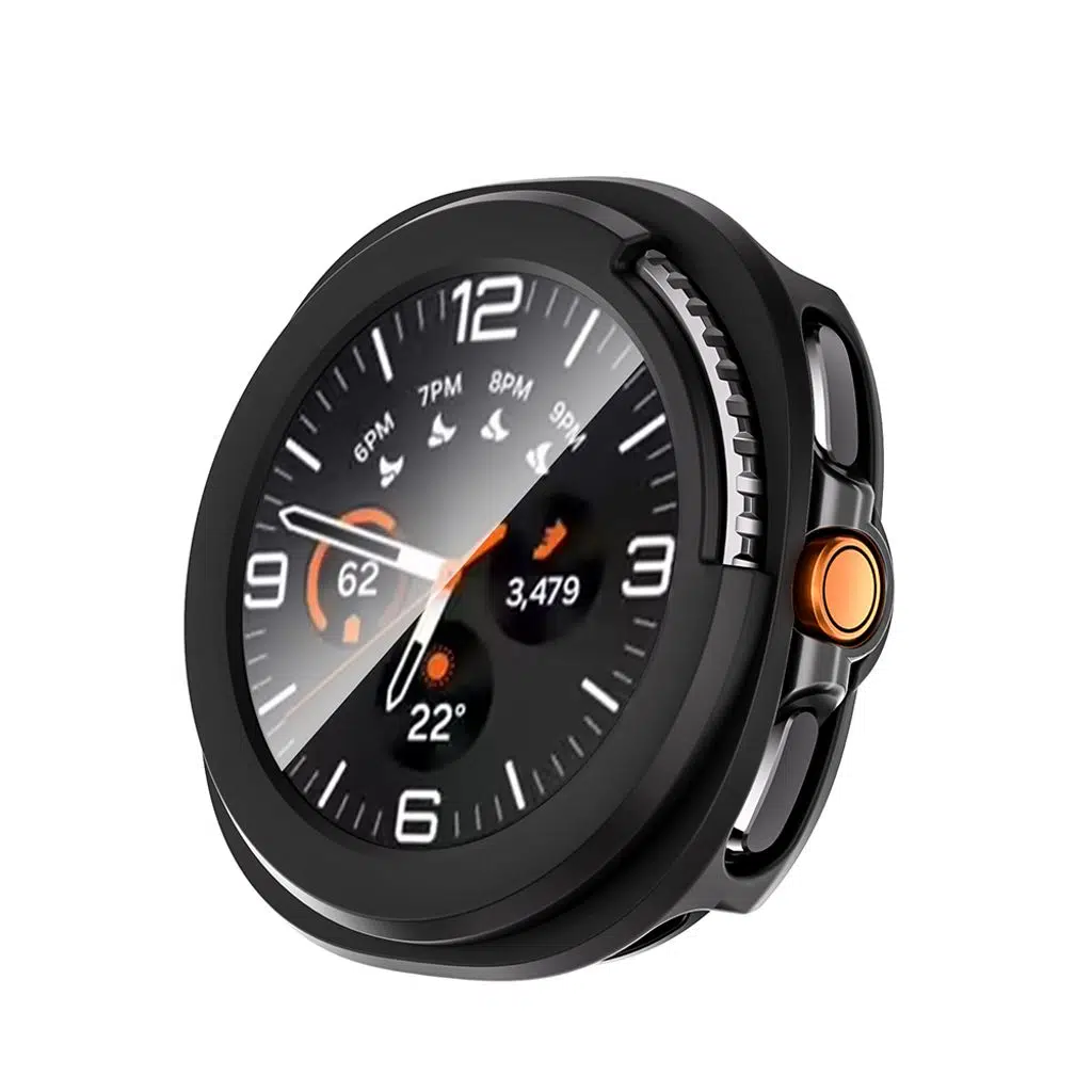 Samsung Galaxy Watch 8 Classic 46mm Sert PC Kasa ve Ekran Koruyucu Apple Watch Gard 39