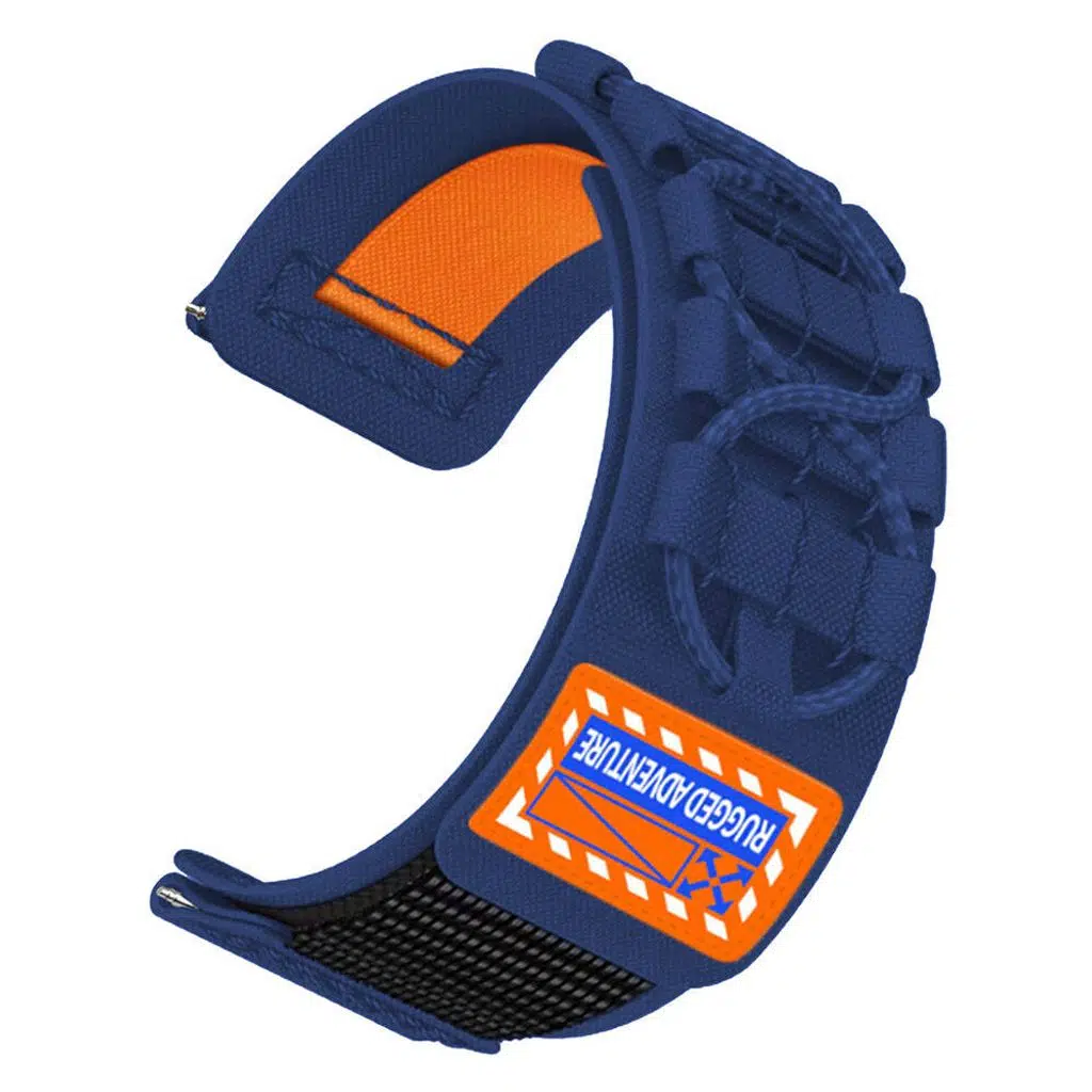 Samsung Galaxy Watch Active 2 40mm KD-112 20mm Orbital Örgülü Halat Tasarımlı Naylon Kumaş Hasır Kordon