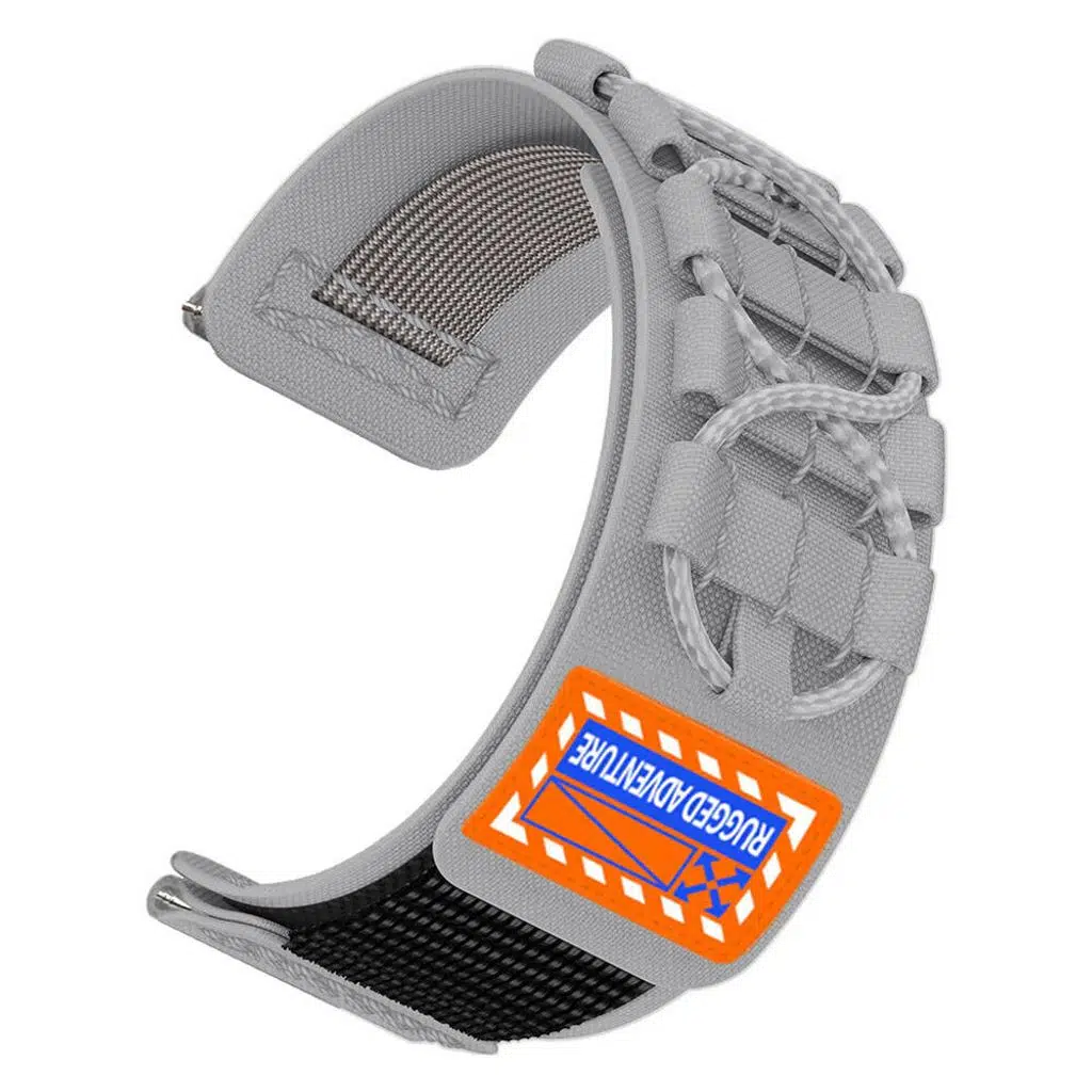 Samsung Galaxy Watch Active 2 44mm KD-112 20mm Orbital Örgülü Halat Tasarımlı Naylon Kumaş Hasır Kordon