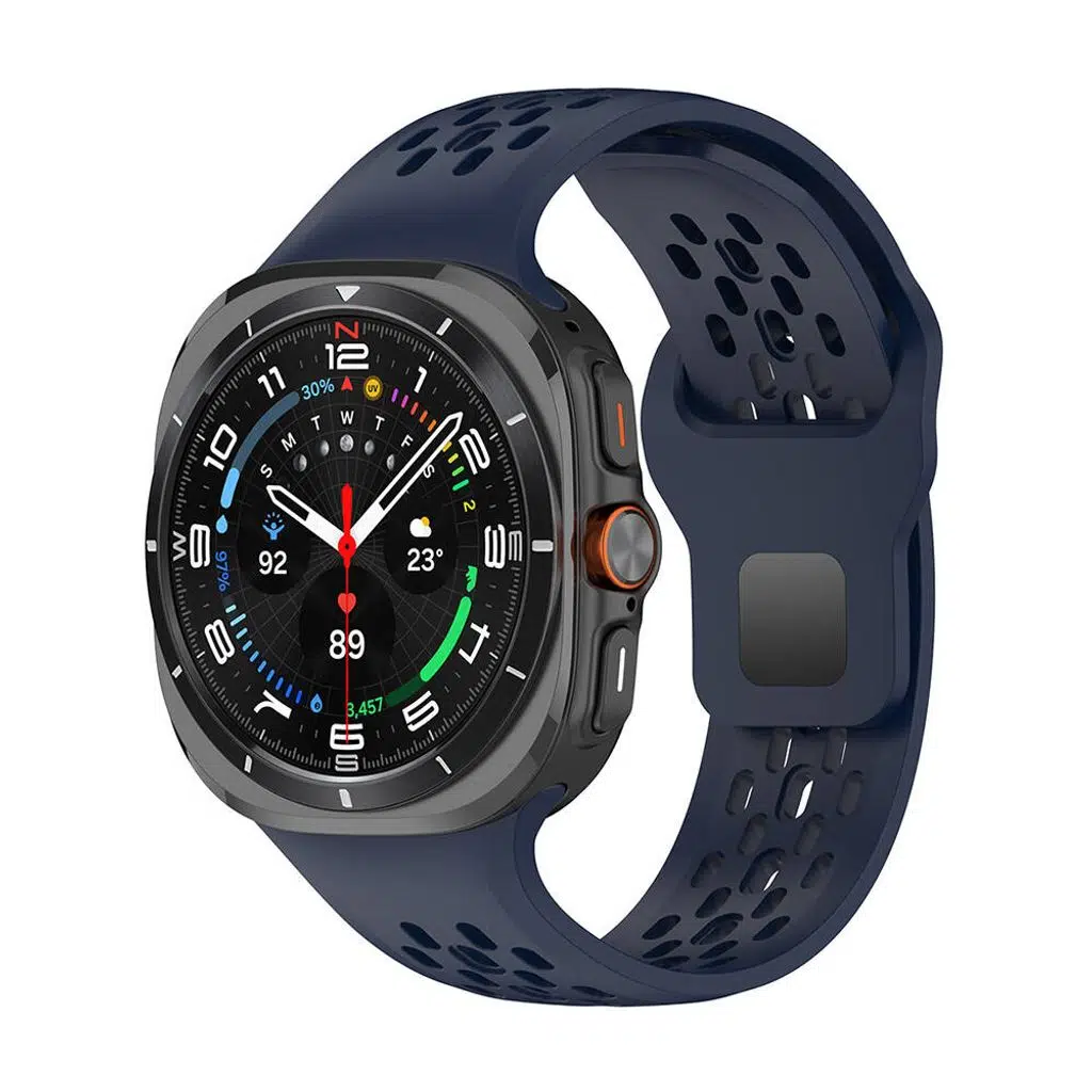 Samsung Galaxy Watch Ultra 47mm KD-119 Delikli Tasarım Silikon Kordon