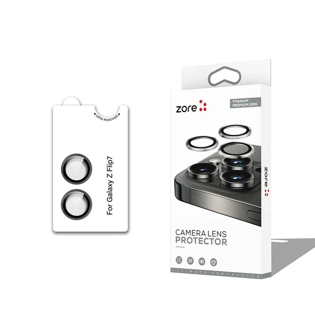Samsung Galaxy Z Flip 7 CL-12 Premium Safir Parmak İzi Bırakmayan Anti-Reflective Kamera Lens Koruyucu