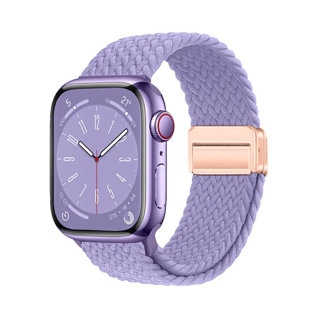 Apple Watch Seri 10-11 (42mm) Kordon 1/2/3/4/5/6/se/7/8/9 (38-40-41mm) KD-134 Örgü Tasarımlı Hasır Kordon Strap Kayış