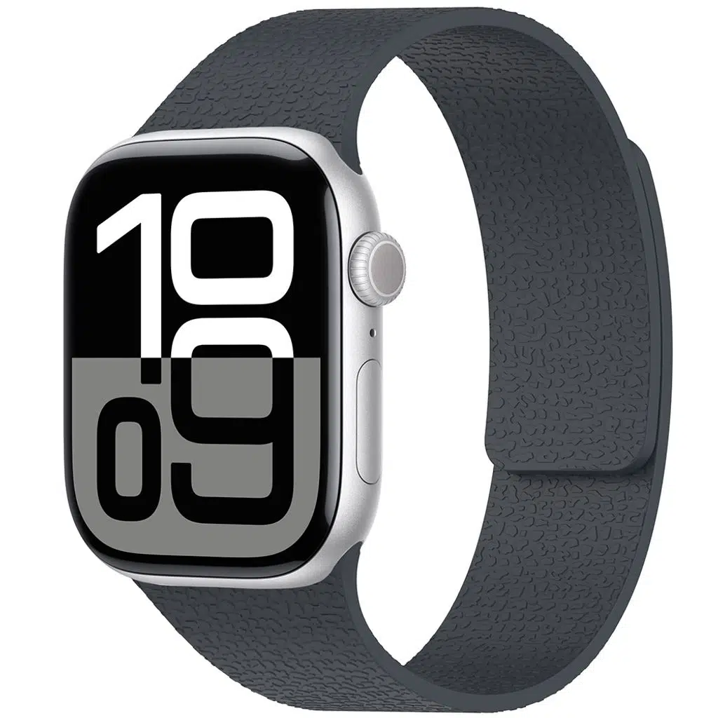 Apple Watch Seri 10-11 (42mm) Kordon 1/2/3/4/5/6/se/7/8/9 (38-40-41mm) KD-136 Kabartma Desenli Silikon Kordon
