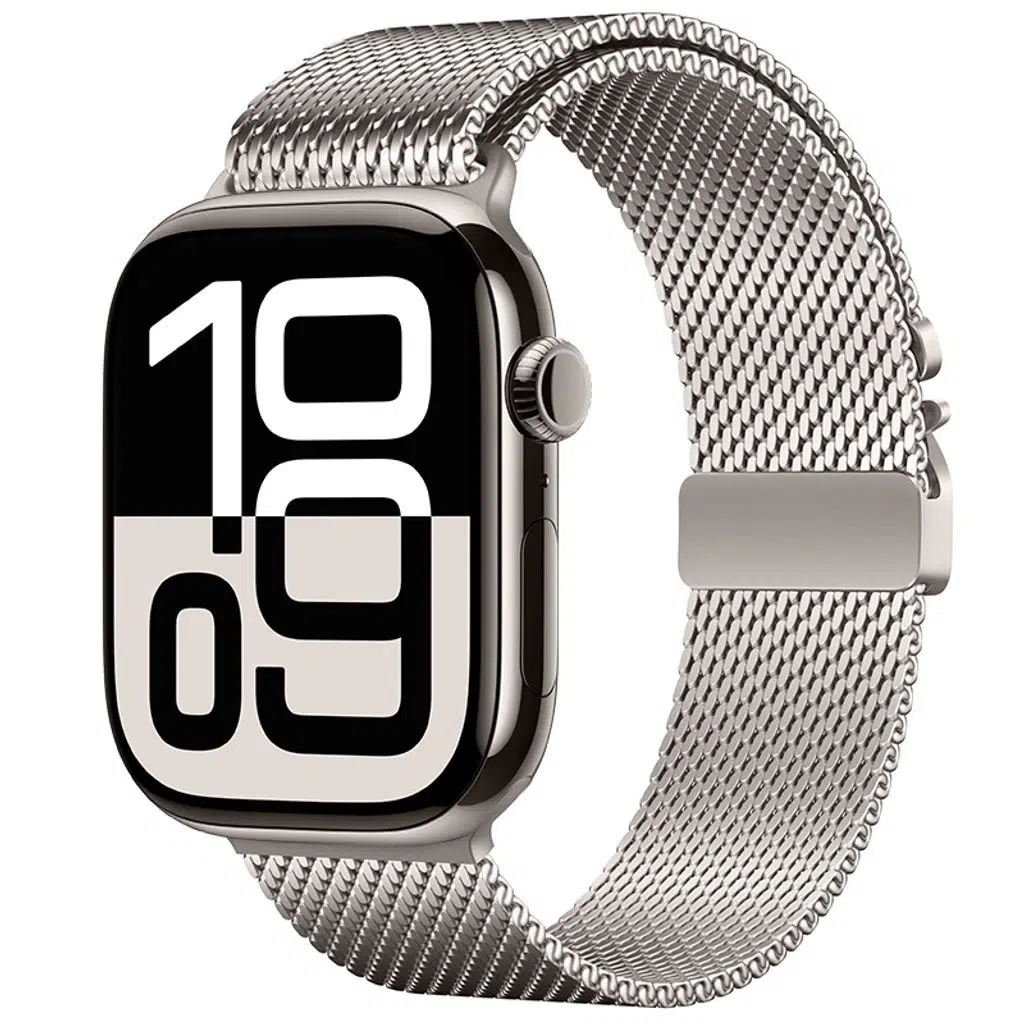 Apple Watch Seri 10-11 (42mm) Kordon 1/2/3/4/5/6/se/7/8/9 (38-40-41mm) KD-121 Metal Hasır Kordon