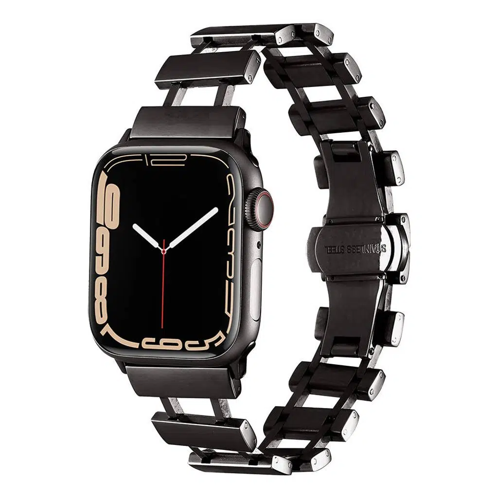 Apple Watch Seri 10-11 (42mm) Kordon 1/2/3/4/5/6/se/7/8/9 (38-40-41mm) KD-96 Metal Kordon