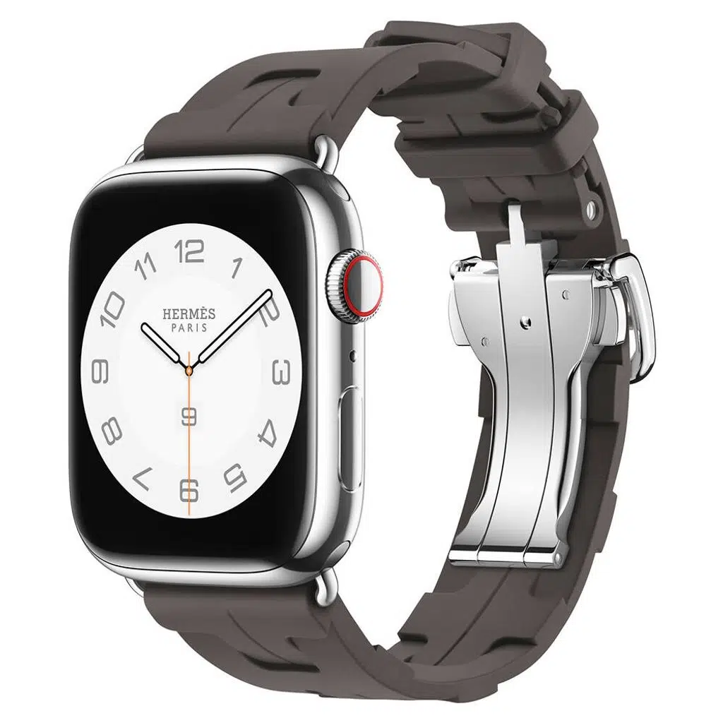 Apple Watch Seri 10-11 (42mm) Kordon 1/2/3/4/5/6/se/7/8/9 (38-40-41mm) Spor Görünümlü KD-94 Silikon Kordon