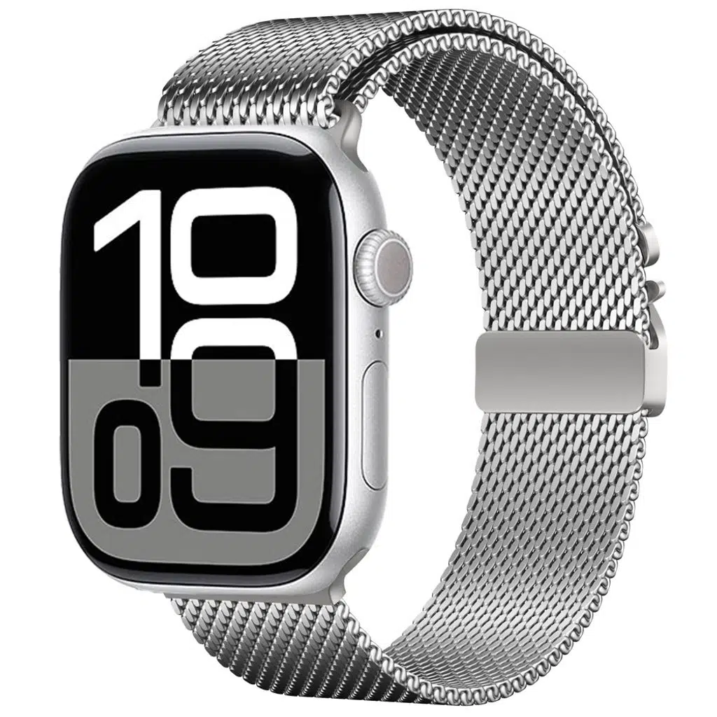 Apple Watch Seri 10-11 (42mm) Kordon 1/2/3/4/5/6/se/7/8/9 (38-40-41mm) KD-121 Metal Hasır Kordon