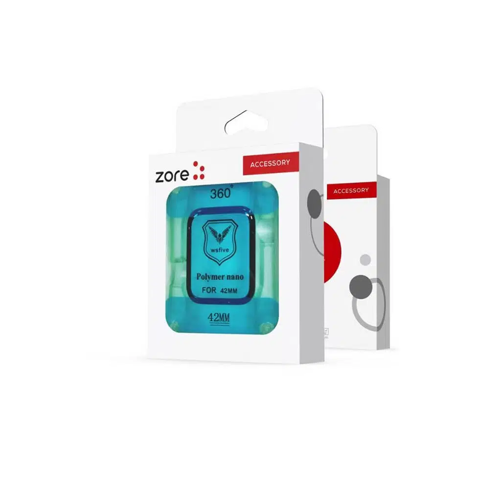 Apple Watch 42mm Polymer Nano Ekran Koruyucu + Kolay Uygulama Aparatlı