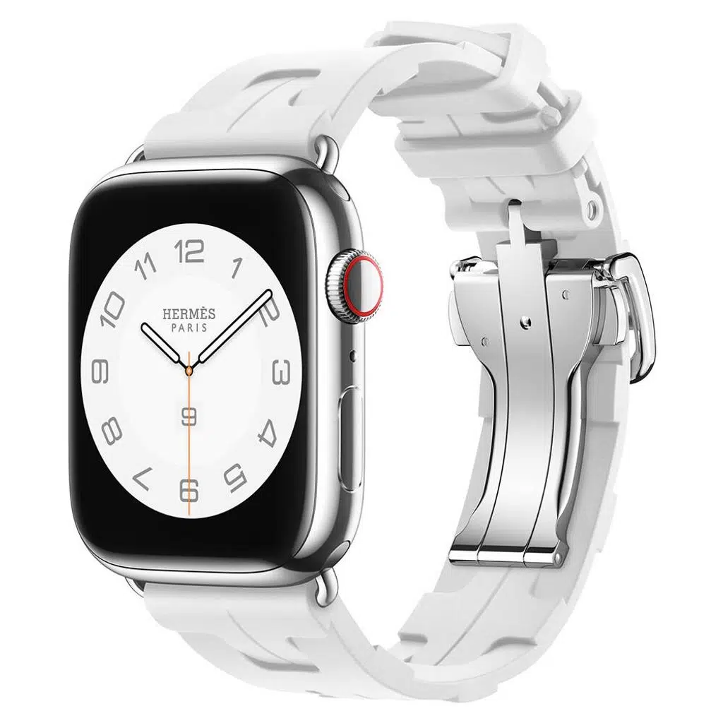 Apple Watch Seri 10-11 (46mm) Kordon 2/3/4/5/6/se/7/8/9 (44-45-49mm) Spor Görünümlü KD-94 Silikon Kordon