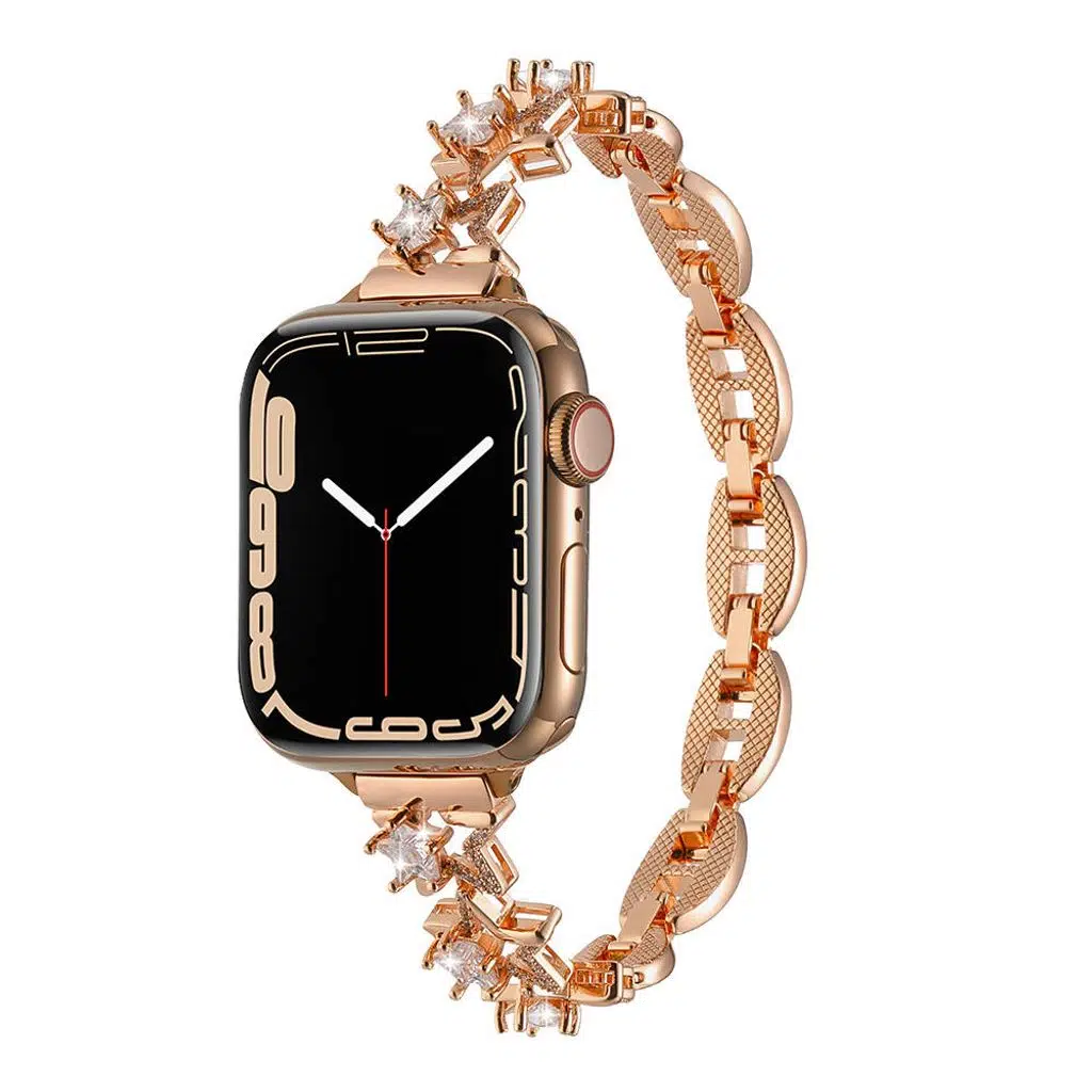 Apple Watch Seri 10-11 (46mm) Kordon 2/3/4/5/6/se/7/8/9 (44-45-49mm) KD-104 Metal Kordon