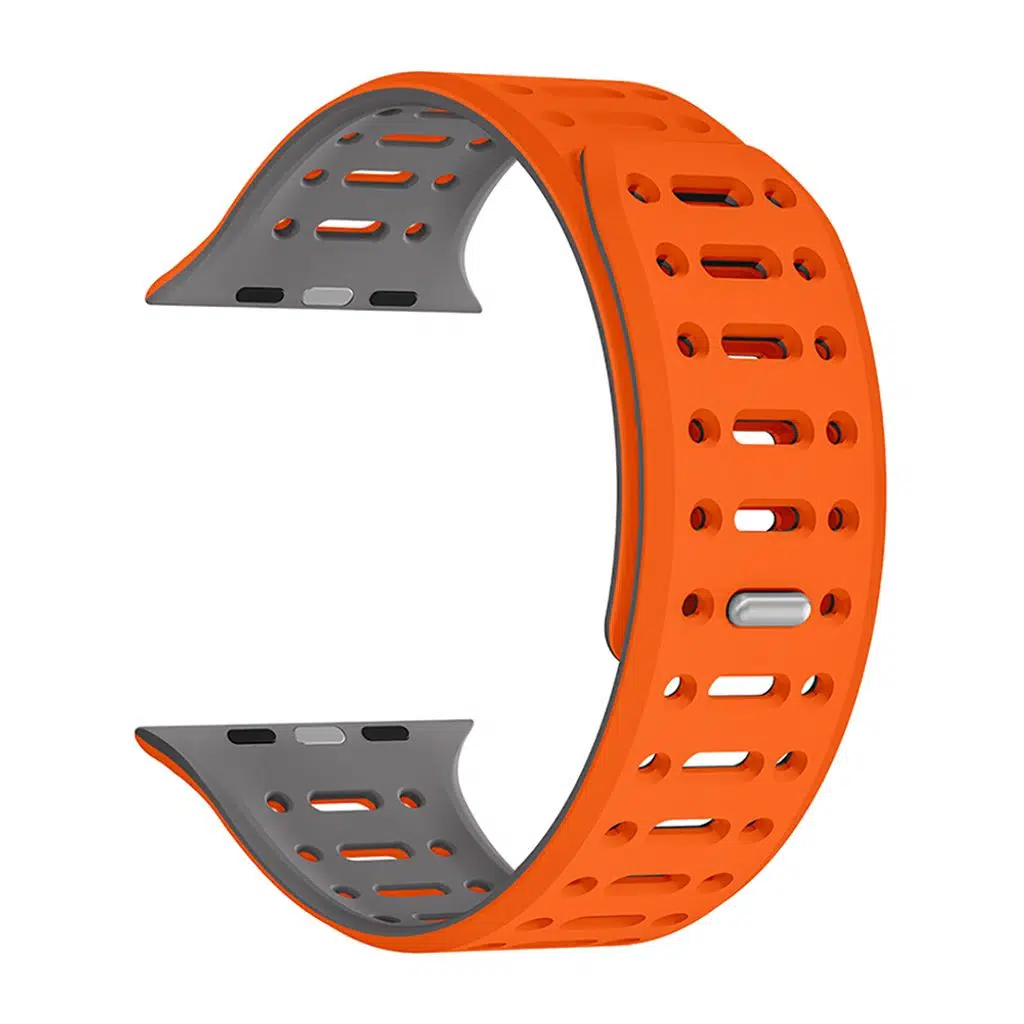 Apple Watch Seri 10-11 (46mm) Kordon 2/3/4/5/6/se/7/8/9 (44-45-49mm) KD-124 Silikon Kordon Strap Kayış