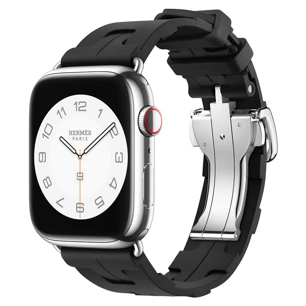 Apple Watch Seri 10-11 (46mm) Kordon 2/3/4/5/6/se/7/8/9 (44-45-49mm) Spor Görünümlü KD-94 Silikon Kordon