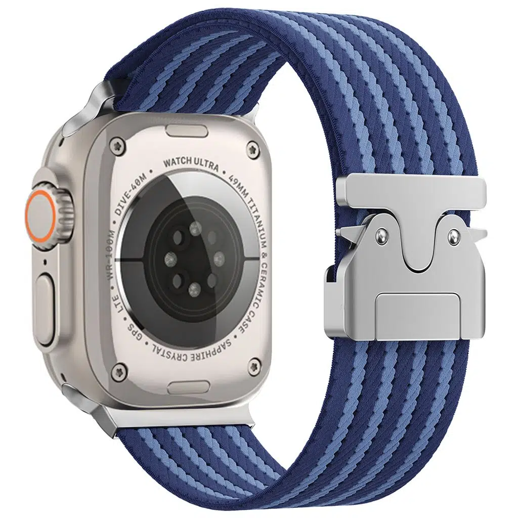 Apple Watch 49mm KD-133 Naylon Kumaş Hasır Örgülü Kordon