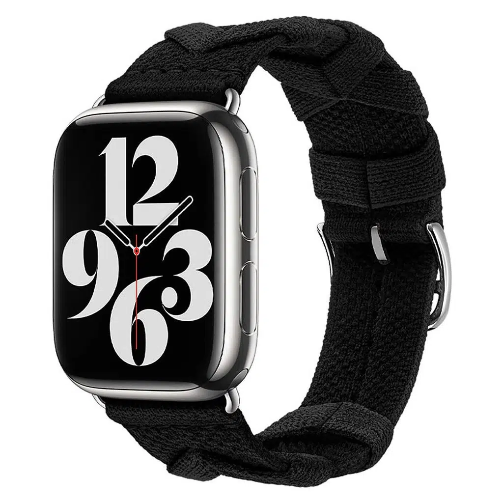 Apple Watch Seri 10-11 (42mm) Kordon 1/2/3/4/5/6/se/7/8/9 (38-40-41mm) KD-97 Sarmal Örgü Tasarımlı Kordon