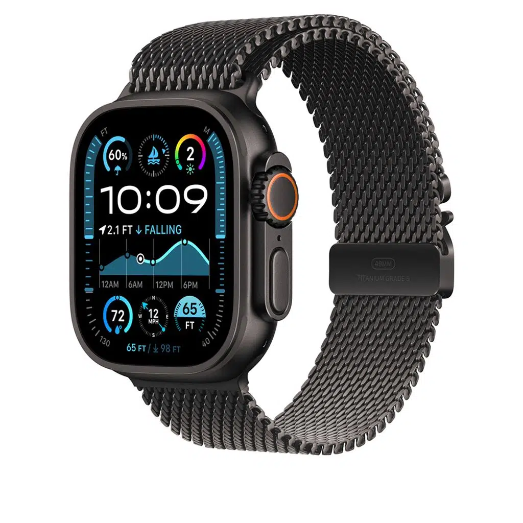 Apple Watch Ultra Kordon Seri 1/2/3/4/5 49mm KD-100 Titanyum Hasır Kordon