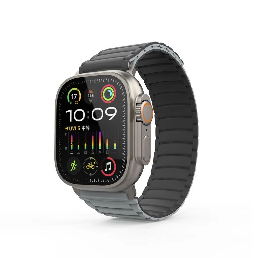 Apple Watch Ultra Kordon Seri 1/2/3/4/5 49mm KD-122 Silikon Kordon Strap Kayış