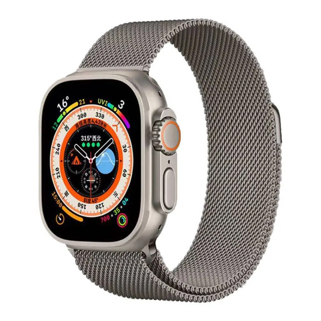 Apple Watch Ultra Kordon Seri 1/2/3/4/5 49mm KD-98 Metal Kordon