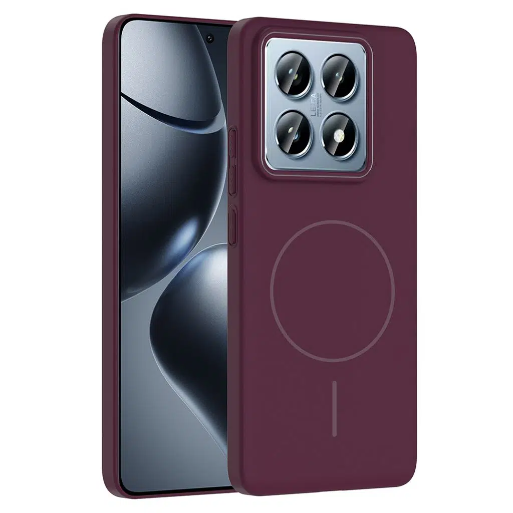 Xiaomi 14T Pro Kılıf M-safe Şarj Özellikli Ruby Sert Kapak