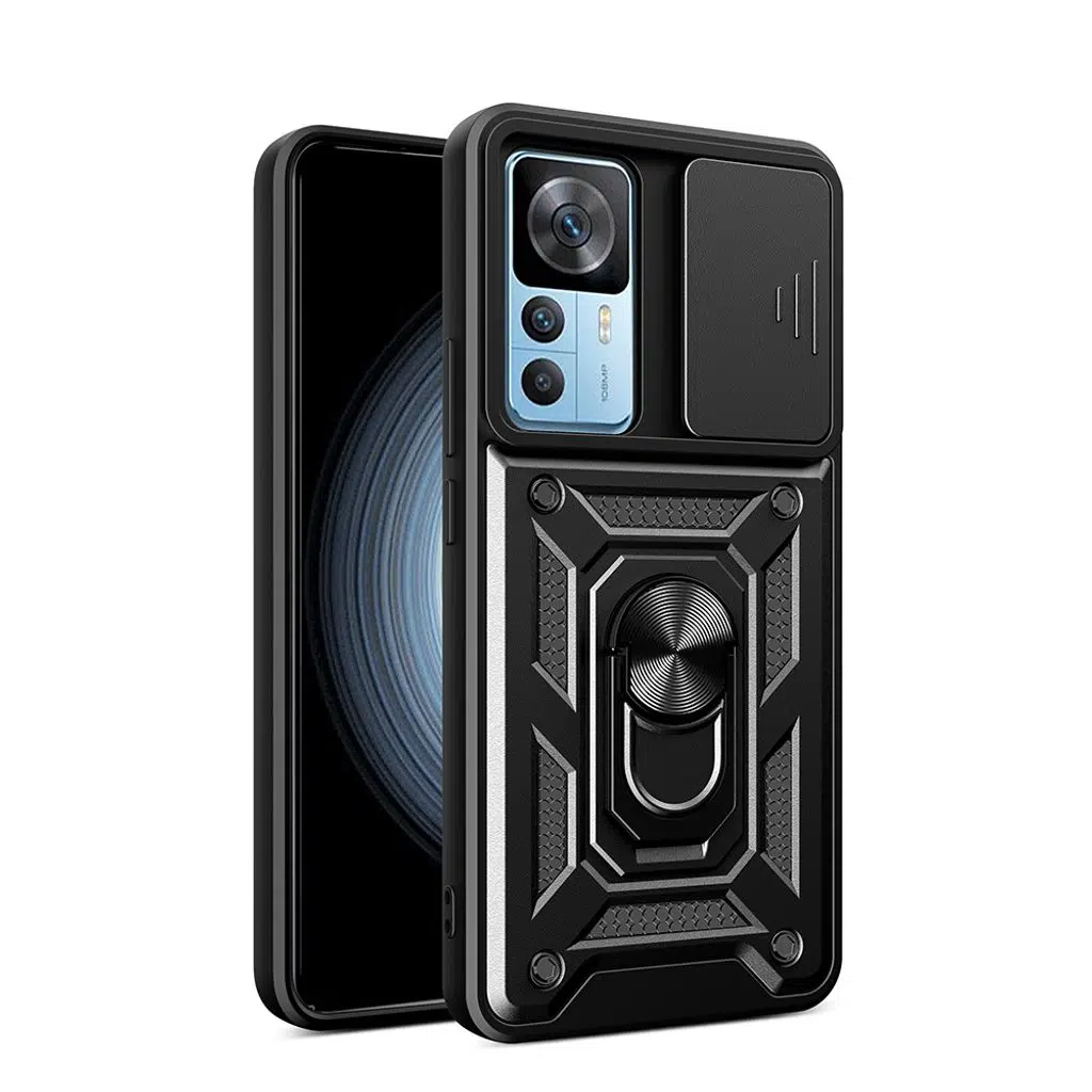 Xiaomi Mi 12T Kılıf Magnetik Standlı Kamera Korumalı Sürgülü Vega Kapak