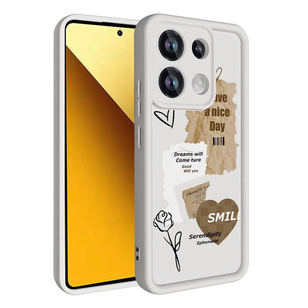 Xiaomi Redmi Note 13 Pro 4G Kılıf Kamera Korumalı Baskılı Arka Yüzey Klas Kapak