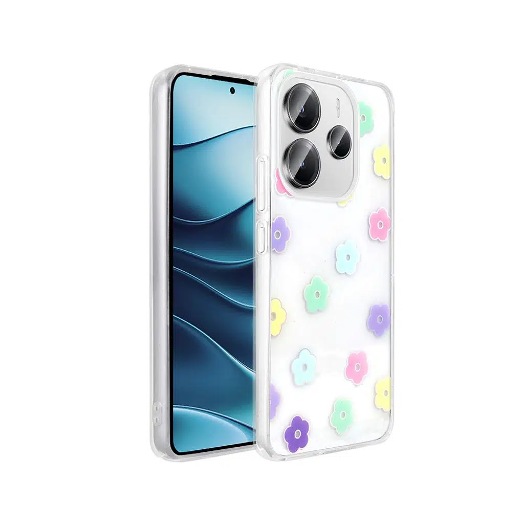 Xiaomi Redmi Note 14 4G Kılıf Şeffaf Figürlü Folk Sert Kapak